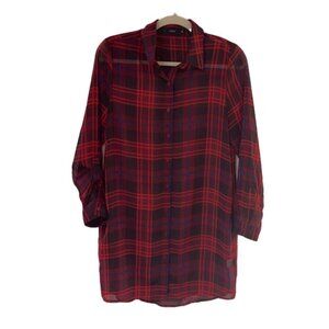 ❤️ 🆕 MILLAU Long Plaid NWOT